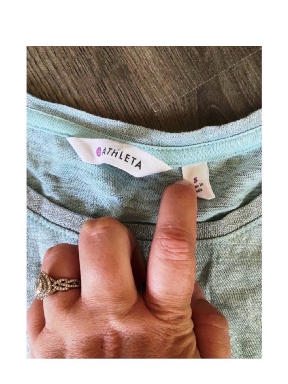 ATHLETA Light Blue Shimmer Tank Top - Picture 7 of 8